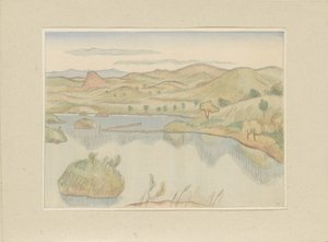 Lago ai piedi del monte Bandaisan (Parte due, area di Aizu) da Morita Tsunetomo