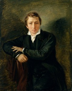 Ritratto di Heinrich Heine (1797-1856) 1831 da Moritz Daniel Oppenheim