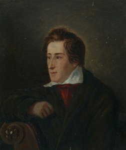 Ritratto del poeta Heinrich Heine 1797-1856 da Moritz Daniel Oppenheim