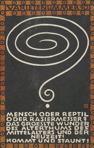 Varietà Atto 10: Uomo o Rettile o Rasoio, 1907 da Moritz Jung