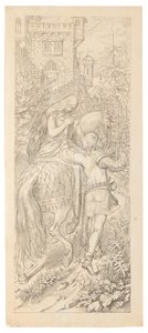 Una scena dalla fiaba I sette corvi e la loro fedele sorella, 1830-1831 da Moritz Ludwig von Schwind