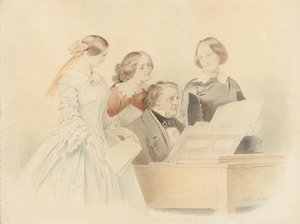 La prova con Franz Lachner da Moritz Ludwig von Schwind
