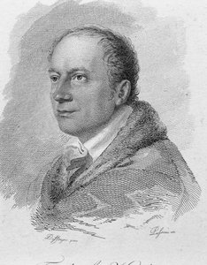 Ritratto di Friedrich Kind, inciso da Passini da Moritz Michael (after) Daffinger