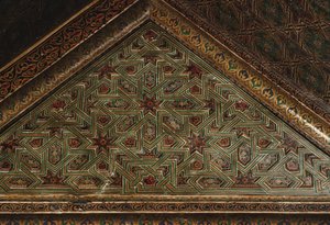 Kasbah di Thamiel glaoui, dettaglio del soffitto (ceramica)