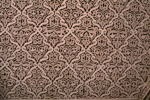 Kasbah di Thamiel glaoui, stucco, dettaglio (ceramica) da Moroccan School