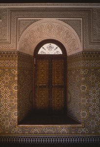 Kasbah di Thamiel glaoui, finestra (ceramica) da Moroccan School