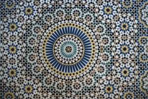Kasbah di Thamiel glaoui, piastrelle zellij, dettaglio (ceramica) da Moroccan School