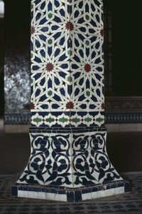 Kasbah di Thamiel glaoui, piastrelle zellij, dettaglio (ceramica) da Moroccan School