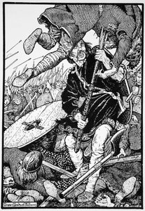 Thorolf uccide il conte Hring a Brunanburh da Morris Meredith Williams