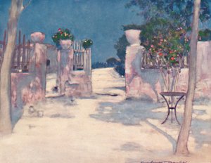 Un giardino, Atene, 1903 da Mortimer L Menpes