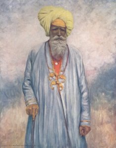 Un servitore del Maharaja di Cutch, 1903 da Mortimer L Menpes