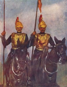 Guardia del corpo di Sua Altezza Dogra Sowar Kashmir, 1903 da Mortimer L Menpes