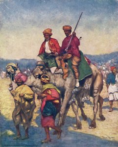 Cammelli di Mysore, 1903 da Mortimer L Menpes