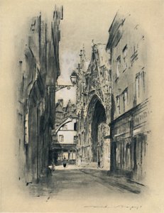 Cattedrale a Lillebonne, 1903 da Mortimer L Menpes