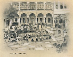 Cortile a Damasco, 1903 da Mortimer L Menpes