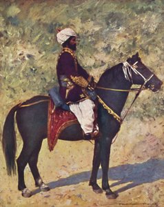 Cavaliere al Campo di Bombay, 1903 da Mortimer L Menpes