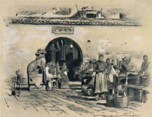 Nella città di Shanghai da Mortimer L Menpes