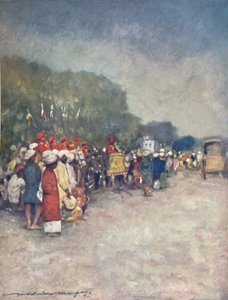 Sulla strada di Alipur, 1903 da Mortimer L Menpes