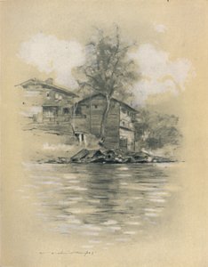 Abitazione sul fiume a Srinagar, 1903