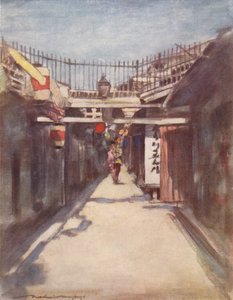 La strada con la galleria da Mortimer L Menpes