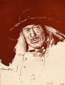 Un contadino bretone, c1898 da Mortimer Ludington Menpes