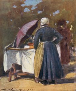 Una bancarella di dolci da Mortimer Ludington Menpes