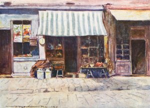 Una latteria in Rue St Honore da Mortimer Ludington Menpes