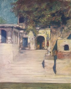 Un famoso pozzo, Delhi, 1905 da Mortimer Ludington Menpes