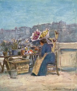 Una bancarella di fiori da Mortimer Ludington Menpes