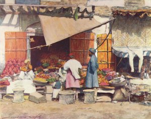 Una bancarella di frutta, 1905