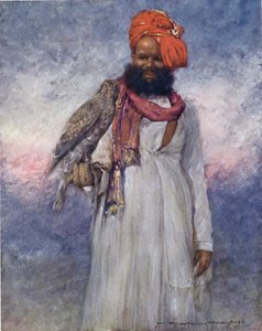 Un falconiere di Rajgarh da Mortimer Ludington Menpes