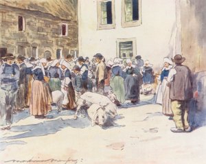 Un mercato dei maiali