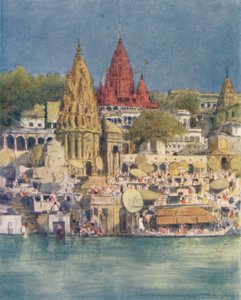 Una festa sul fiume a Benares, 1905