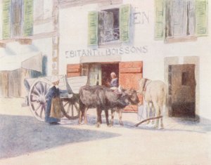 Un carretto della sabbia sul molo, Pont-Aven
