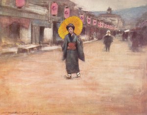 Una strada a Kyoto, c. 1887, 1901