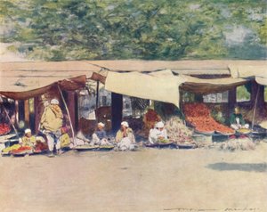 Giorno di mercato a Peshawur, 1905