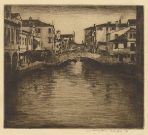 Un canale laterale, Venezia da Mortimer Menpes