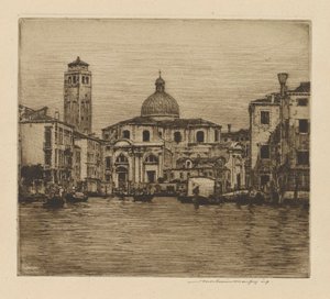 Canale Grande con la Torre di San Geremia da Mortimer Menpes