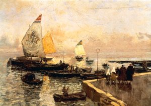 Barche di carbone a Chioggia da Mose Bianchi