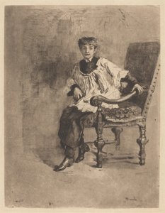 Accolito seduto da Mose Bianchi