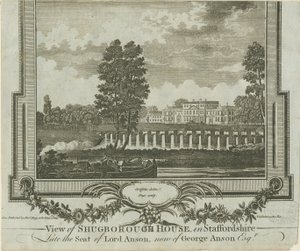 Shugborough Hall, 1760s da Moses Griffiths