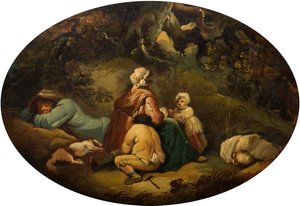 Zingari in un paesaggio