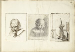 Vecchio, una ragazza e una donna con un gancio da pozzo da Moses Ter Borch