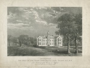 Ingestre Hall, c.1840 da Moses Webster