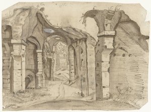 Sentiero attraverso il Colosseo, Roma da Moses ter Borch (manner of)