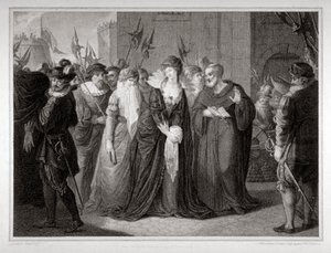 Lady Jane Grey condotta alla sua esecuzione alla Torre di Londra, 1554 1797 da Mountague Tomkins