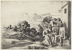 Tobia guarisce la cecità di suo padre (serie: La storia di Tobia)