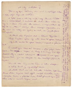 La 21ª pagina del Romanzo del Prossimo Secolo da Mór Jókai