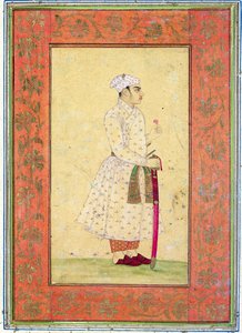 Un giovane nobile della corte Mughal, dal Grande Album Clive da Mughal School
