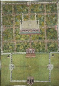 Mausoleo di Jahangir a Lahore da Mughal School